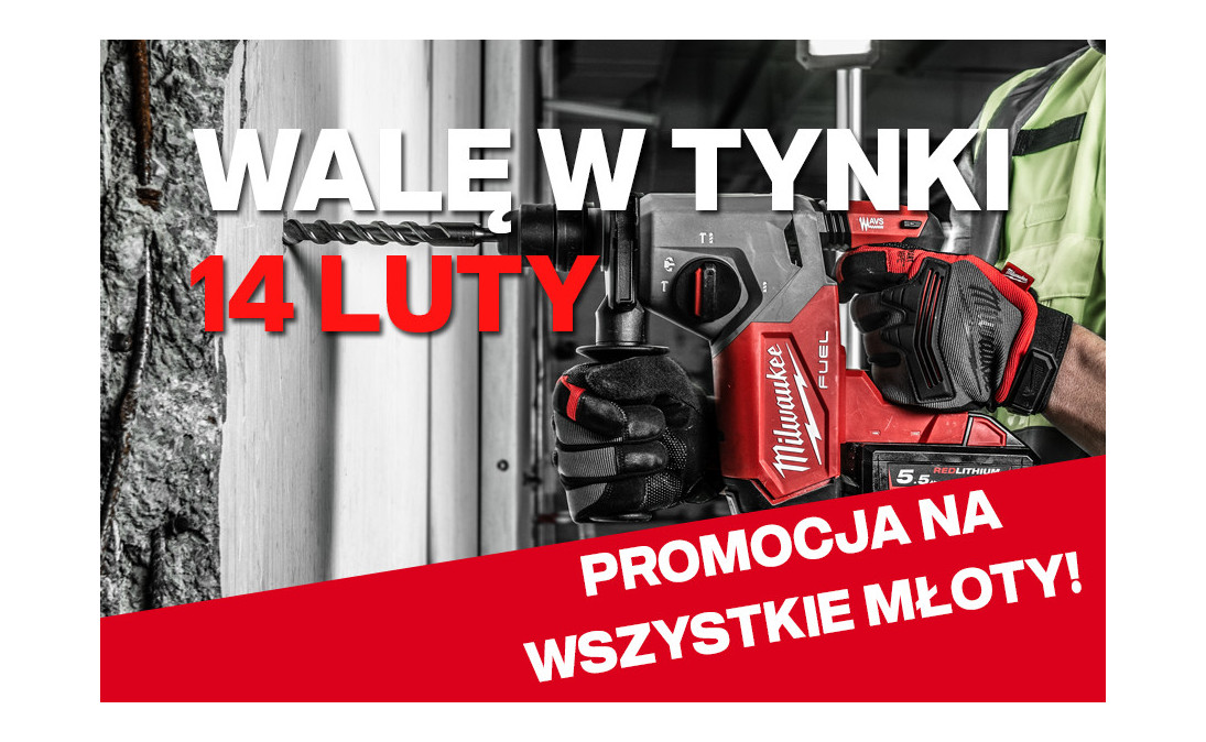 Walę w tynki – promocja na młotowiertarki i młoty udarowe!